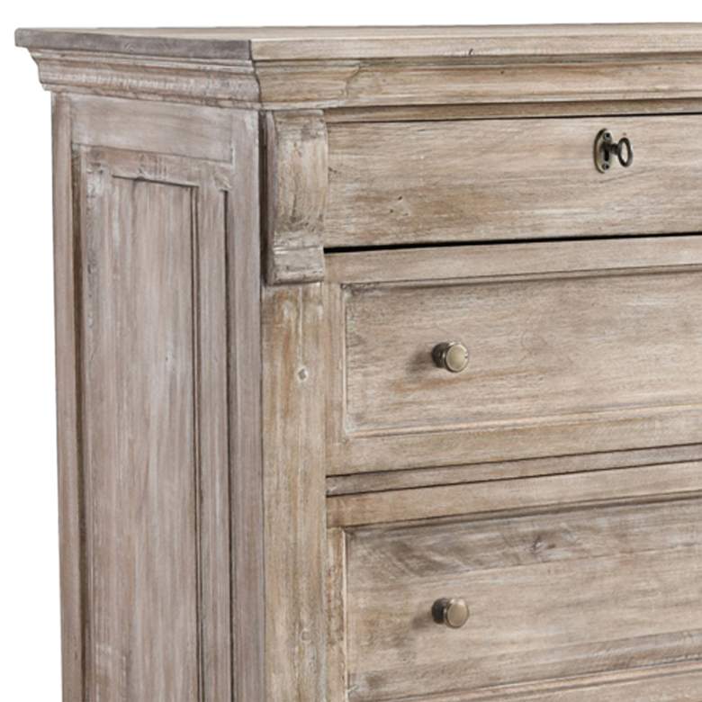 Image 2 Francesca 36" Wide Natural Mango Wood 6-Drawer Accent Chest more views