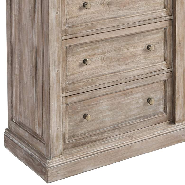 Image 3 Francesca 36" Wide Natural Mango Wood 6-Drawer Accent Chest more views