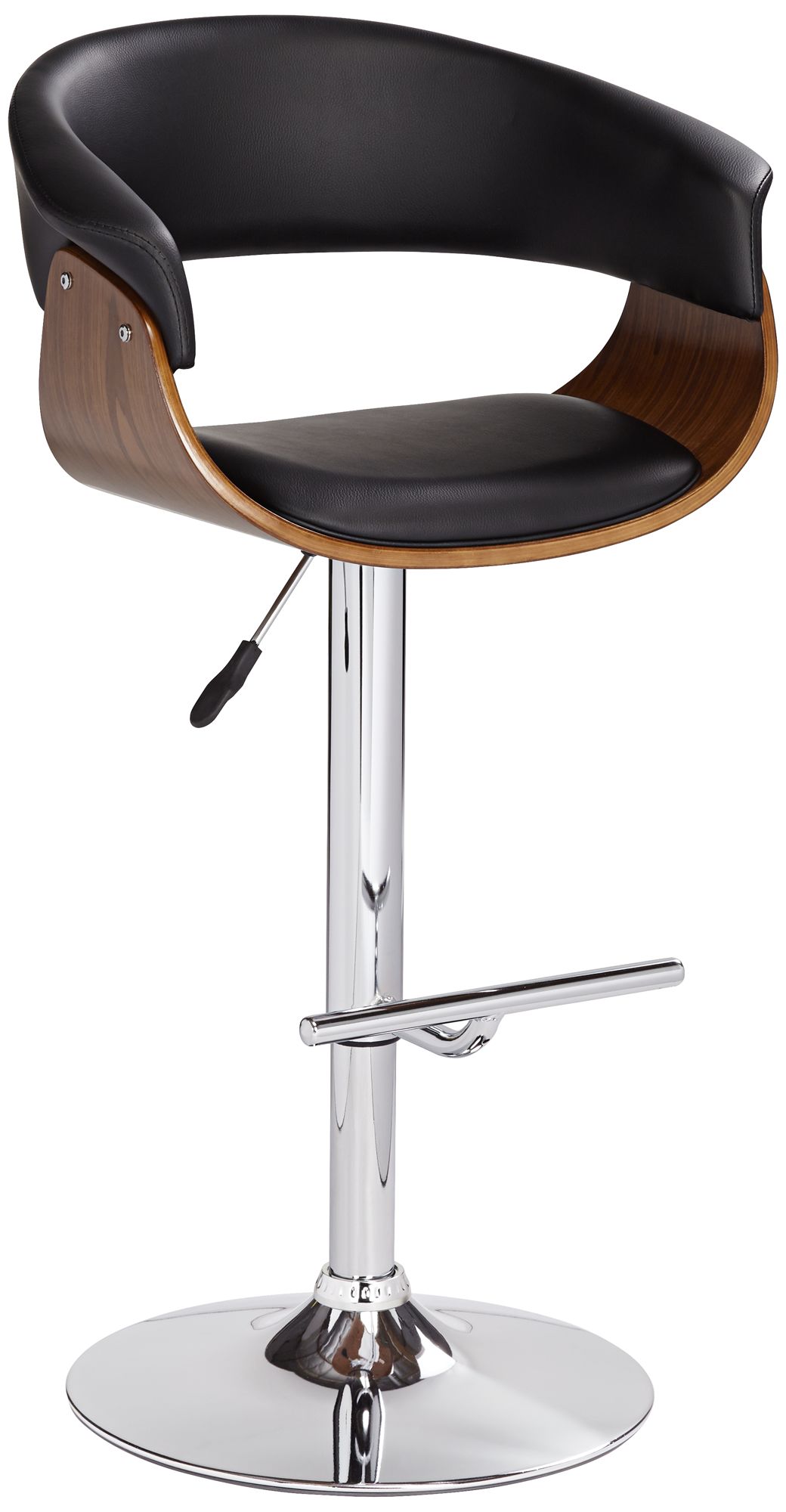 Francesca cream faux leather 2025 adjustable swivel bar stool