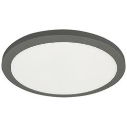 Franchesa 12" Wide Matte Black LED Flush Mount