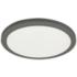 Franchesa 12" Wide Matte Black LED Flush Mount