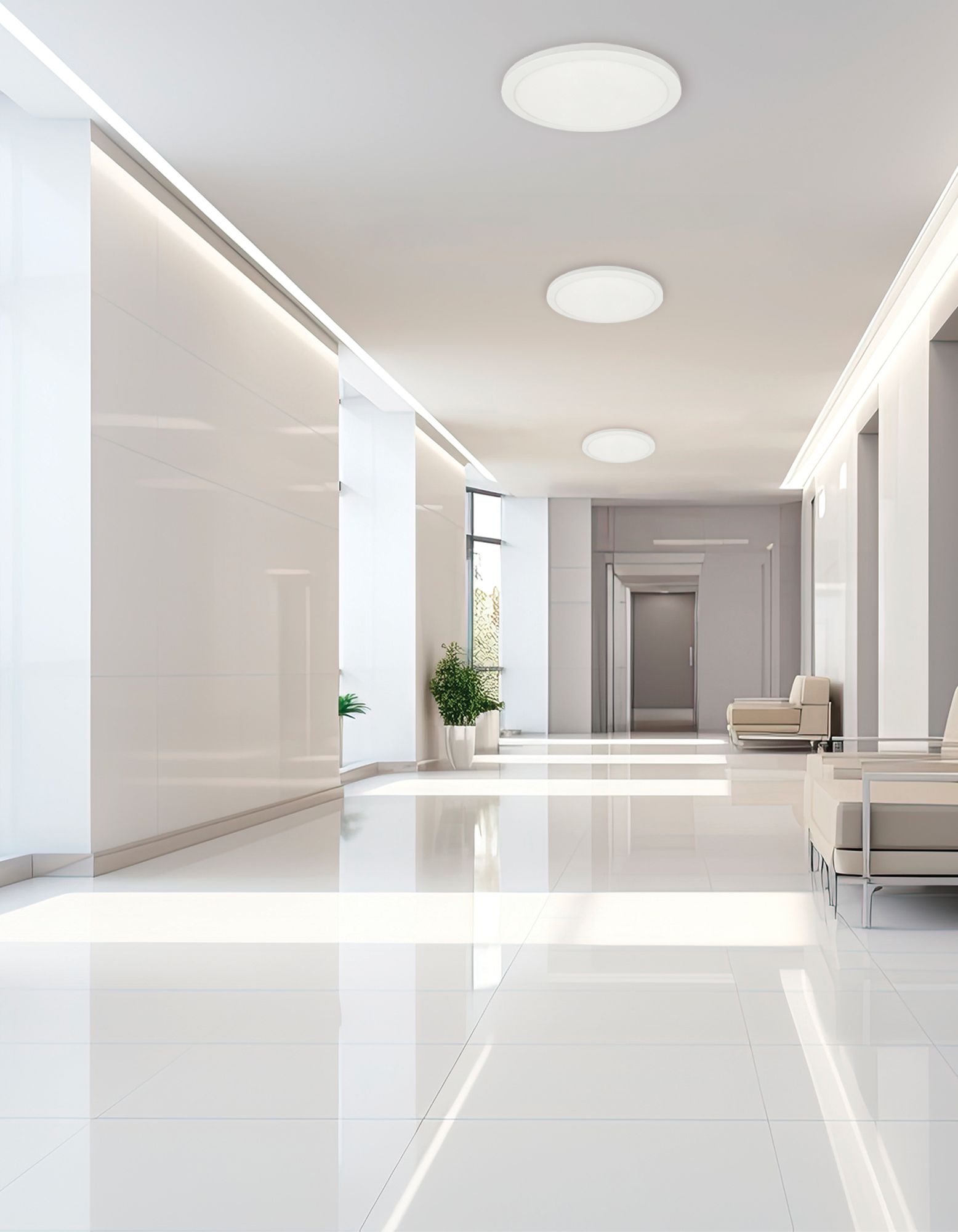 Image 2 Franchesa 12" Wide Matte White LED Flush Mount more views