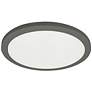 1_Franchesa 16" Wide Matte Black LED Ceiling Light
