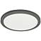 Franchesa 16" Wide Matte Black LED Ceiling Light