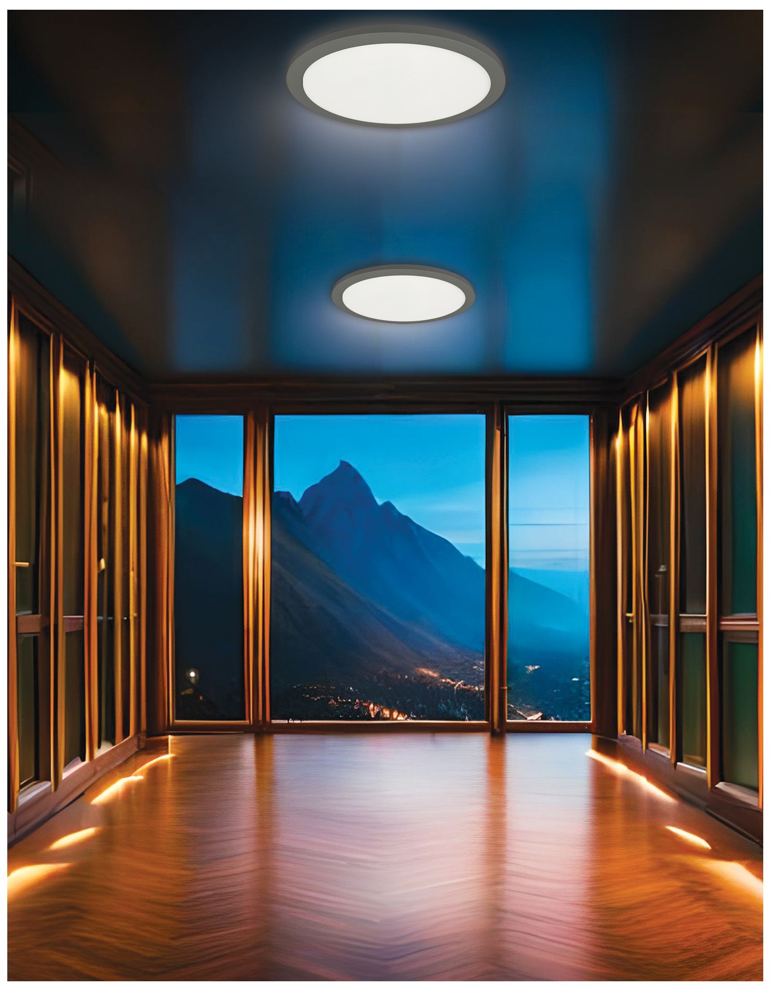 Image 2 Franchesa 16" Wide Matte Black LED Ceiling Light more views