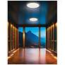 2_Franchesa 16" Wide Matte Black LED Ceiling Light more views
