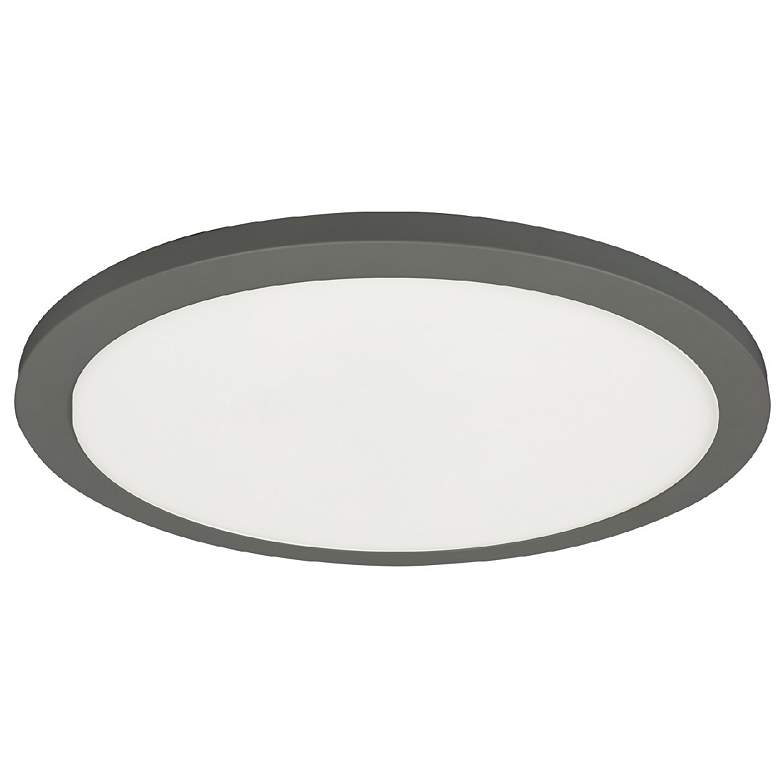 Image 1 Franchesa 5" Wide Matte Black LED Flush Mount