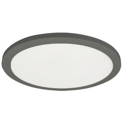Franchesa 7" Wide Matte Black LED Flush Mount