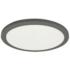 Franchesa 7" Wide Matte Black LED Flush Mount