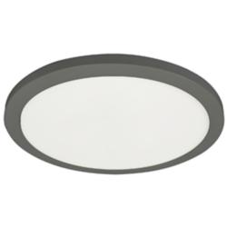 Franchesa 9" Wide Matte Black LED Flush Mount