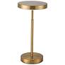 1_Francine 15.75" High Aged Brass Finish Table Lamp w/ White Shade