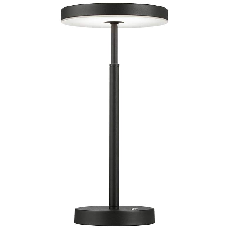 Image 1 Francine 15.75" High Sandy Black 10W Table Lamp