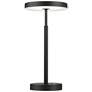 Francine 15.75" High Sandy Black 10W Table Lamp