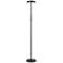 Francine 54"H Sandy Black 30W Floor Lamp With White Acrylic Diffuser