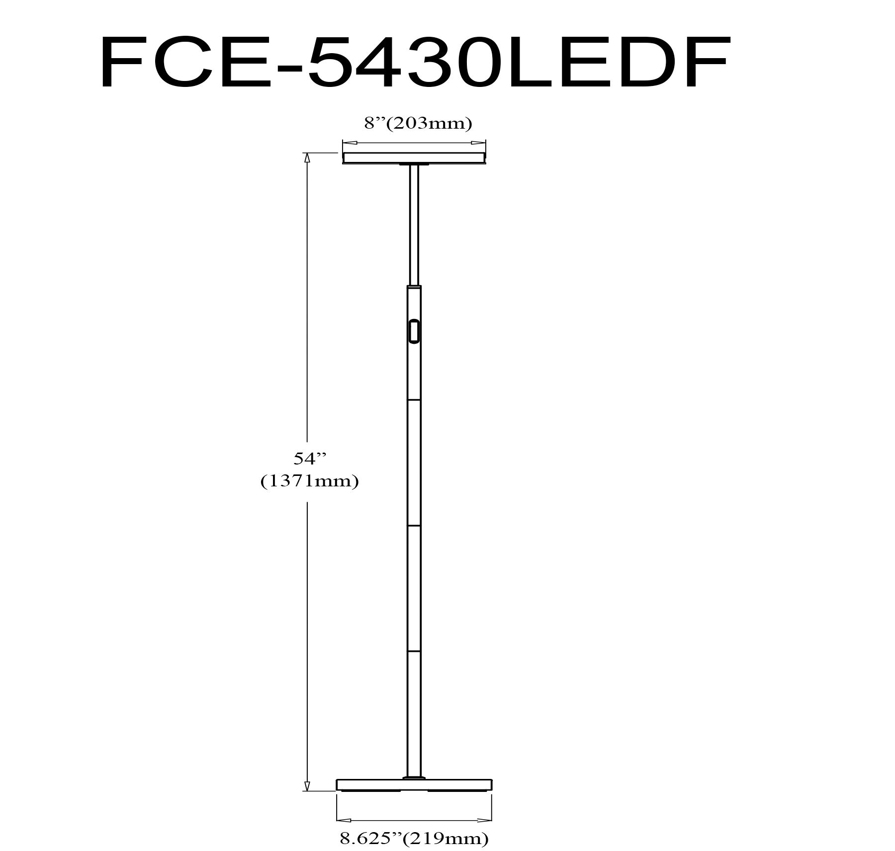 Image 4 Francine 54"H Sandy Black 30W Floor Lamp With White Acrylic Diffuser more views
