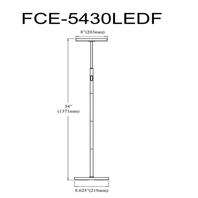 Image 3 Francine 54"H Satin Nickel 30W Floor Lamp With White Acrylic Diffuser more views