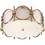 Francis 18 1/4" Wide Gold Drum Ceiling Light