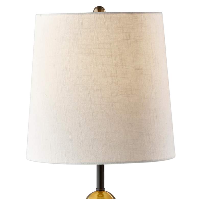 Image 3 Francis Black and Antique Brass Metal Table Lamp more views