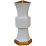 Francis Gray Porcelain Hexagonal Vase Table Lamp