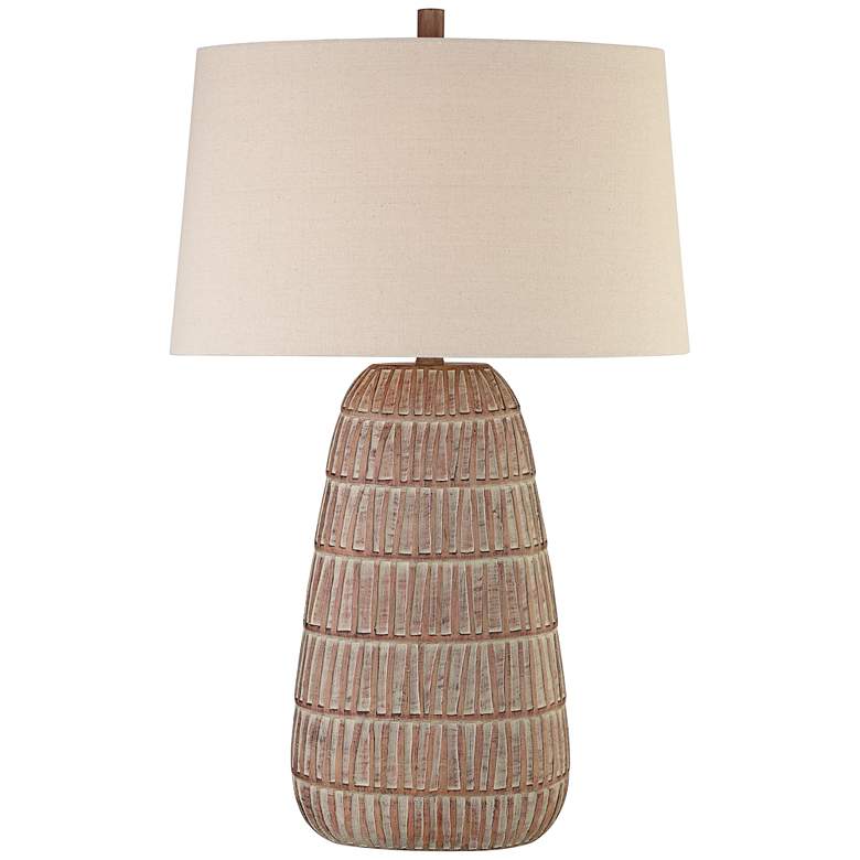 Image 1 Francis Southwest Rustic Textured Jug Table Lamp