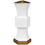 Francis White Porcelain Hexagonal Vase Table Lamp