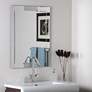 Francisca 23 1/2" x 31 1/2" Frameless Bathroom Wall Mirror
