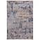 Francisco 39D4F Blue and Orange Rectangular Area Rug