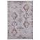 Francisco 39GEF Gray and Orange Rectangular Area Rug