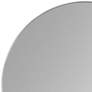 Franco Glossy Silver Metal 33 3/4" Round Wall Mirror