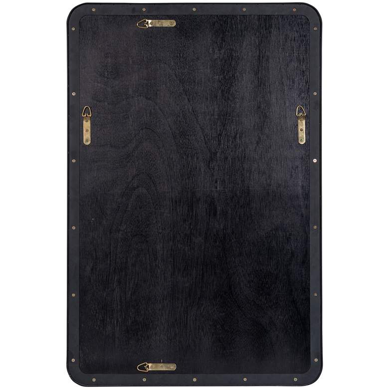 Image 4 Franco Matte Black 24" x 36" Rectangular Wall Mirror more views