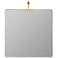 Franco Shiny Gold 48" x 40" Metal Rectangle Wall Mirror