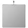 Franco Shiny Silver 48" x 40" Metal Rectangle Wall Mirror
