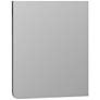 5_Franco Shiny Silver 48" x 40" Metal Rectangle Wall Mirror more views