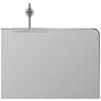 6_Franco Shiny Silver 48" x 40" Metal Rectangle Wall Mirror more views