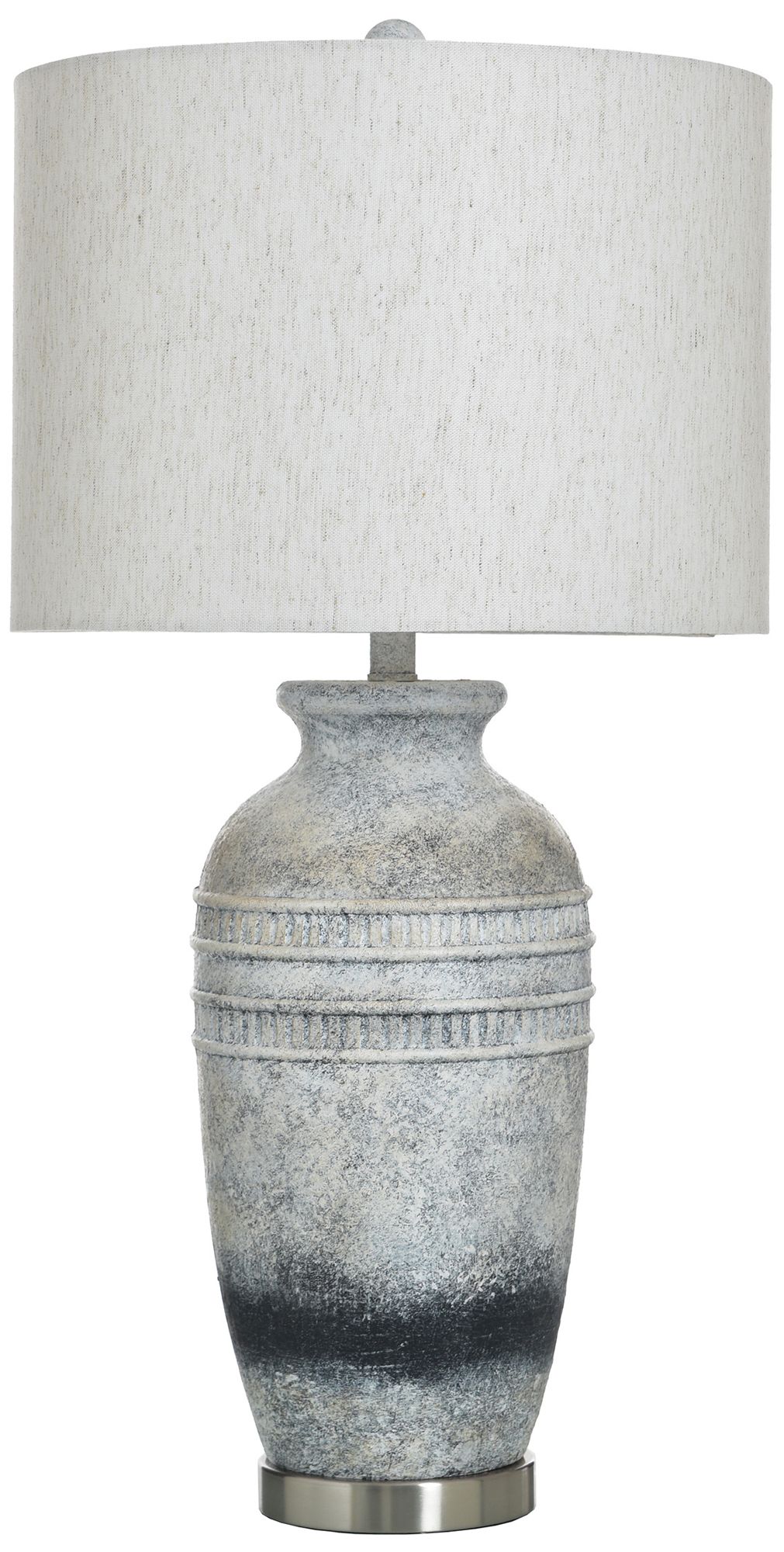 Image 2 Frank 32" High Soyala Black Table Lamp with Light Oatmeal Shade