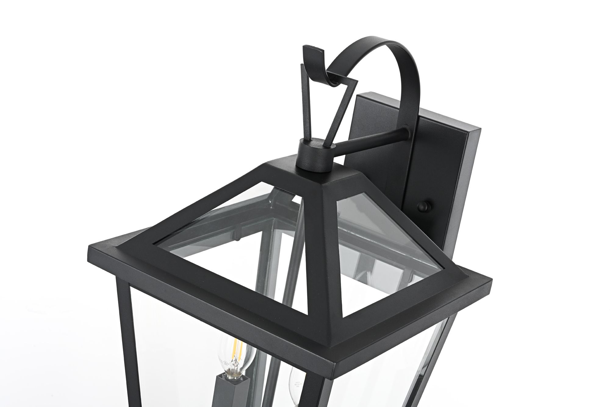 Frankford 18" High Black 2-Light Outdoor Wall Light