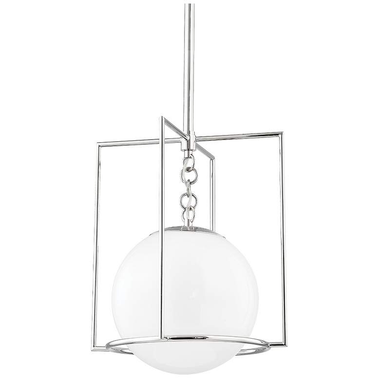 Image 1 Frankie 1 Light Small Pendant Polished Nickel