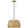 Frankie 16 1/2" Wide Vintage Brass Pendant Light