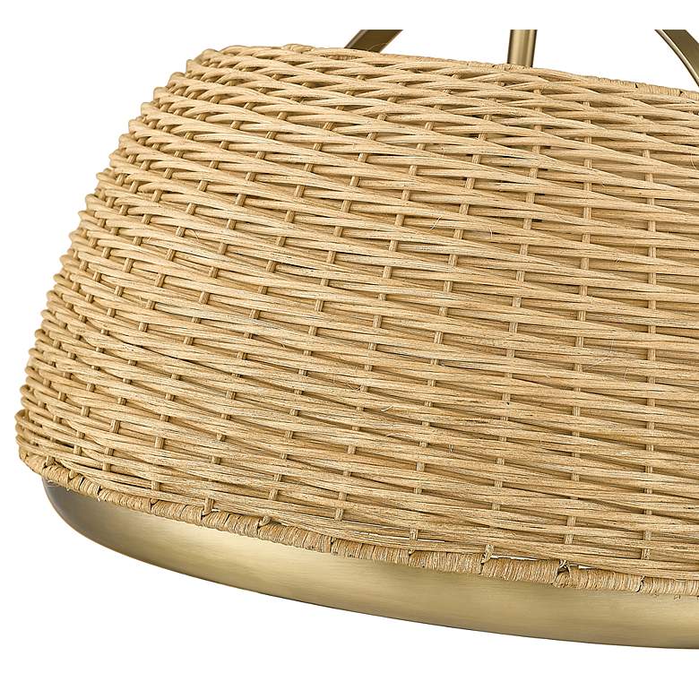 Image 5 Frankie 16 1/2" Wide Vintage Brass Pendant Light more views