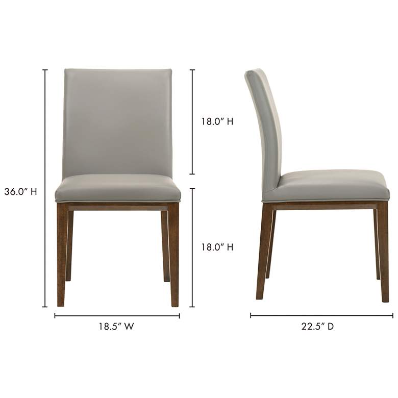 Image 7 Frankie Dining Chair Grey - Set Of Two more views