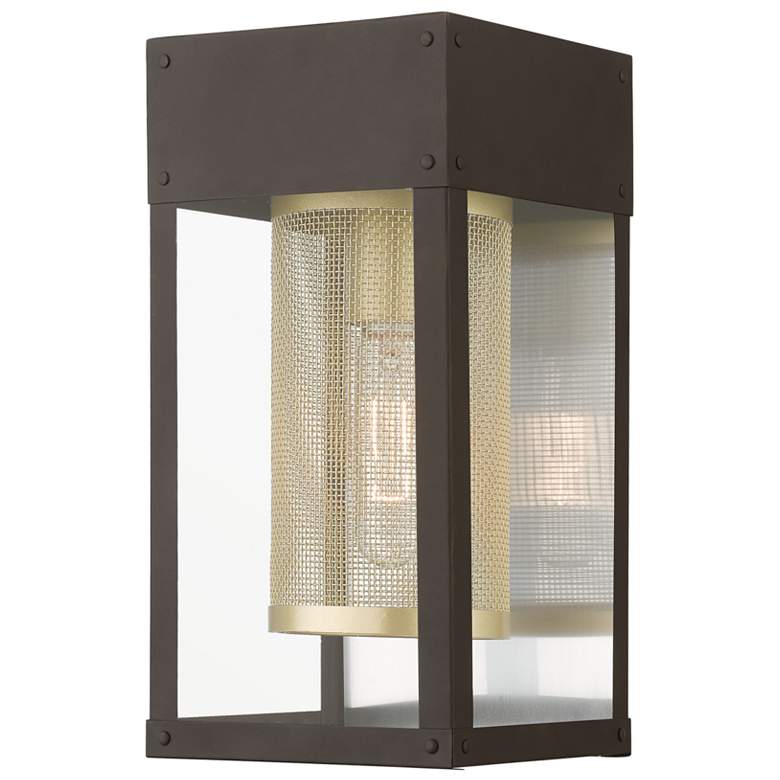 Image 1 Franklin 1 Light Bronze Outdoor Wall Lantern