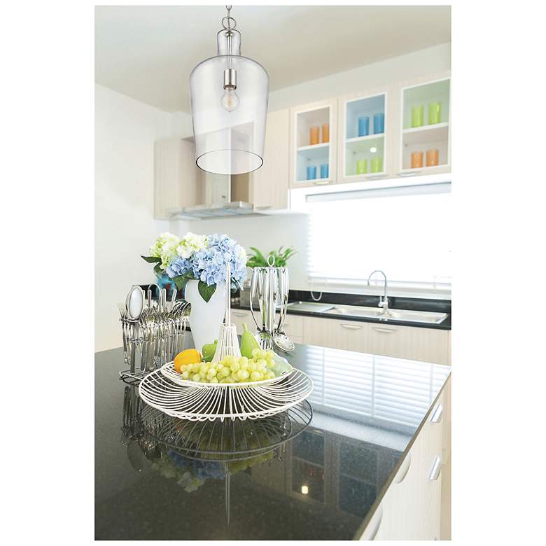 Image 2 Franklin 1-Light Pendant in Polished Nickel more views