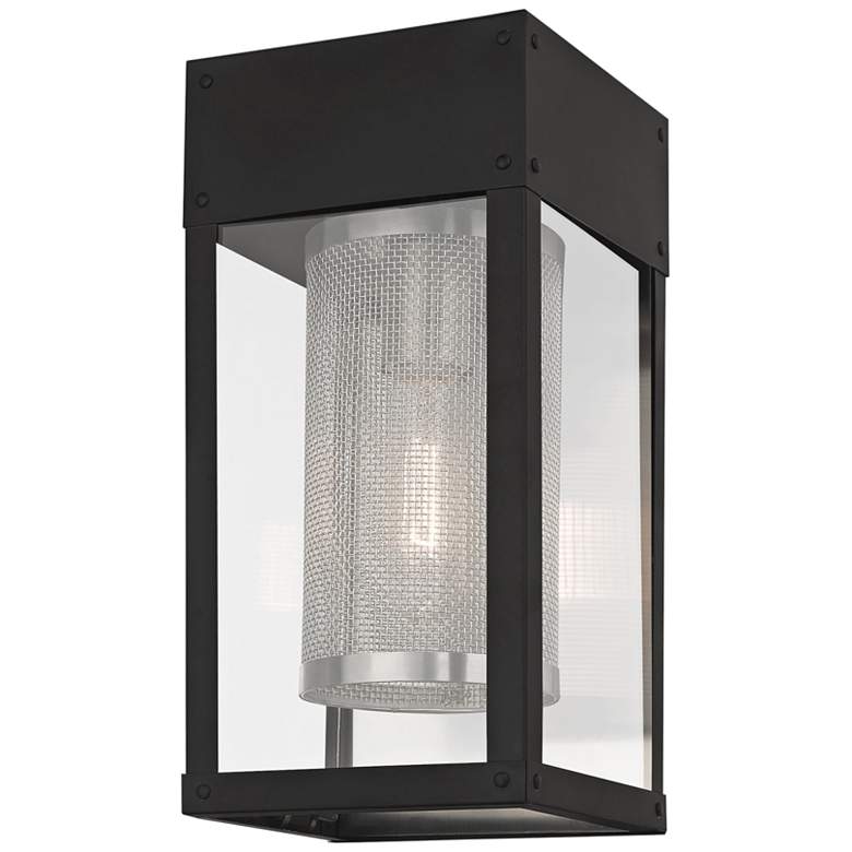 Image 2 Franklin 12" High Black Outdoor Lantern Wall Light more views