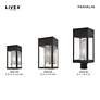 4_Franklin 12" High Black Outdoor Lantern Wall Light more views