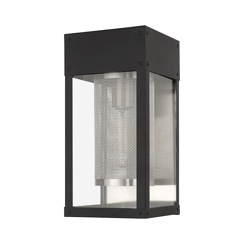 Image 5 Franklin 12" High Black Outdoor Lantern Wall Light more views
