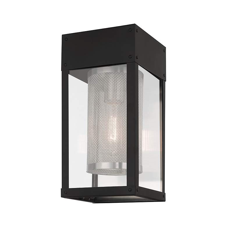 Image 6 Franklin 12" High Black Outdoor Lantern Wall Light more views