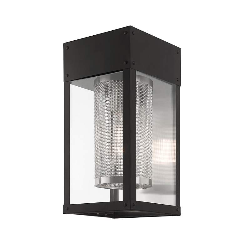 Image 7 Franklin 12" High Black Outdoor Lantern Wall Light more views