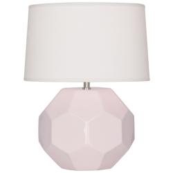 Franklin 16.38" High Rose Water Glazed Finish Accent Lamp