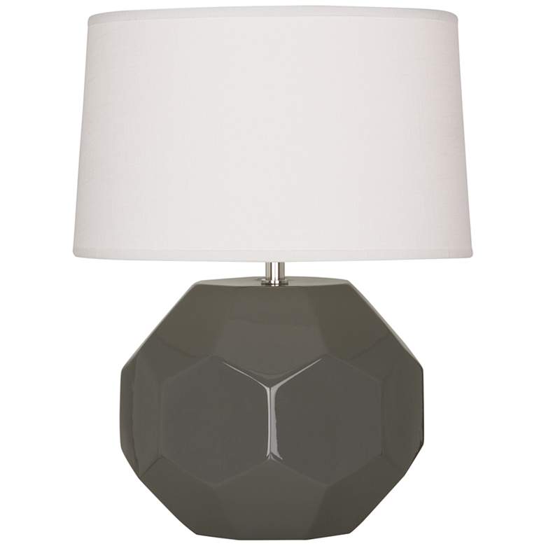 Image 2 Franklin 16 1/2" High Ash Glazed Ceramic Accent Table Lamp