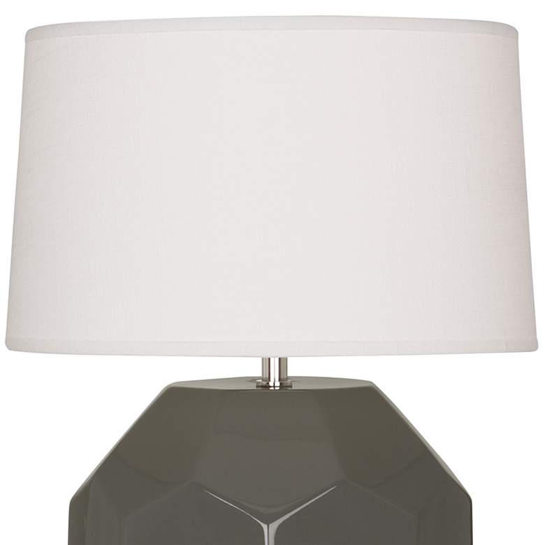 Image 3 Franklin 16 1/2" High Ash Glazed Ceramic Accent Table Lamp more views